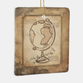  Wereldbol. Geografie & Geschiedenis Leraar Gift Keramisch Ornament (Rechts)