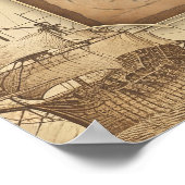 Wereldbol. Geografie & Geschiedenis Leraar Gift Poster (Hoek)