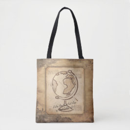  Wereldbol. Geografie & Geschiedenis Leraar Gift Tote Bag