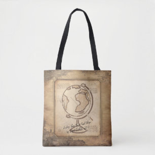 Wereldbol. Geografie & Geschiedenis Leraar Gift Tote Bag