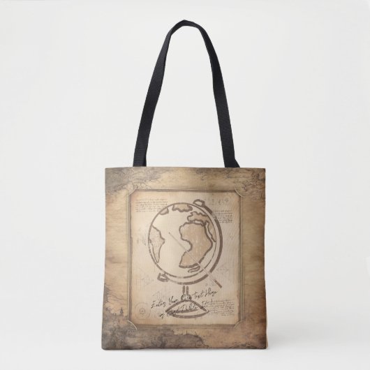 Wereldbol. Geografie & Geschiedenis Leraar Gift Tote Bag (Voorkant)