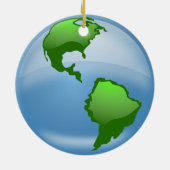 wereldbol in de wereld keramisch ornament (Achterkant)