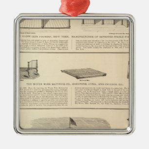 Wereldbol Iron Foundry Woven Wire Mattress Company Metalen Ornament