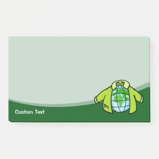Wereldbol Jack Post-it® Notes (Voorkant)