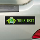 Wereldbol Jacket Bumpersticker (Op auto)
