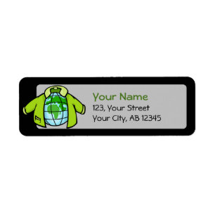 Wereldbol Jacket Etiket