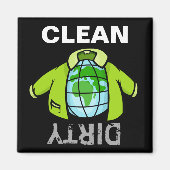 Wereldbol Jacket Magneet (Voorkant)