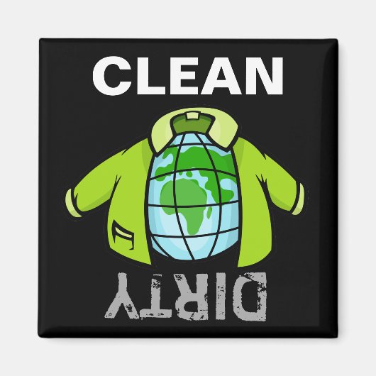 Wereldbol Jacket Magneet (Voorkant)