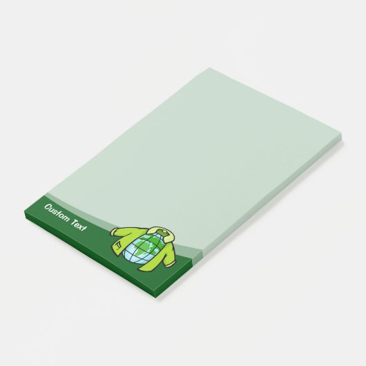 Wereldbol Jacket Post-it® Notes (Schuin)