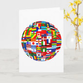 Wereldbol Kaart (Gele Bloem)