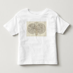 Wereldbol kaart kinder shirts