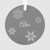 Wereldbol kerstsneeuw | Kinder spellen in sneeuw Ornament (achterkant)