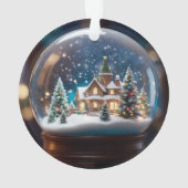 Wereldbol kerstsneeuw ornament (achterkant)