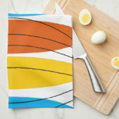 Wereldbol keukenhanddoek Stripe (Quarter Fold)