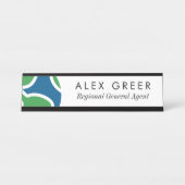 Wereldbol Life Name Bord Bureau Naambordje (Voorkant)