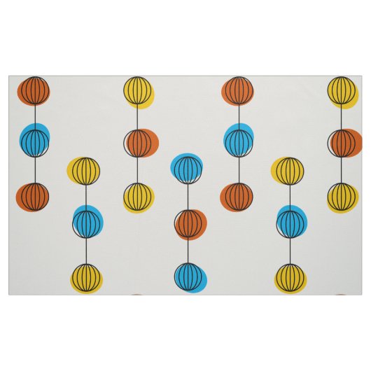 Wereldbol lijnen groot stof (Fat Quarter)