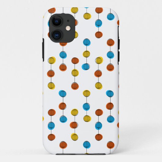 Wereldbol Lijnen iPhone hoesje (Achterkant)