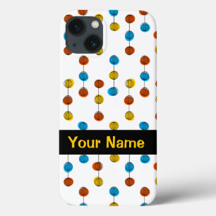 Wereldbol Lines 'Name' iPad komt nauwelijks in hoe iPhone 13 Hoesje