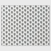  Wereldbol-lithograaftekening van de Wereld Cadeaupapier (Vlak)