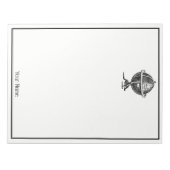 Wereldbol-lithograaftekening van de Wereld Notitieblok (Voorkant)