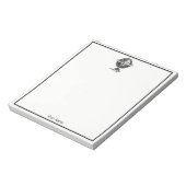  Wereldbol-lithograaftekening van de Wereld Notitieblok (Linkerzijde)