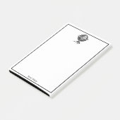  Wereldbol-lithograaftekening van de Wereld Post-it® Notes (Schuin)