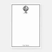  Wereldbol-lithograaftekening van de Wereld Post-it® Notes (Voorkant)