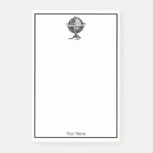  Wereldbol-lithograaftekening van de Wereld Post-it® Notes