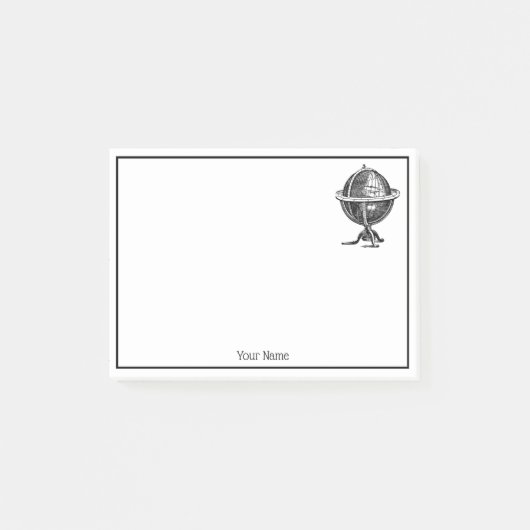  Wereldbol-lithograaftekening van de Wereld Post-it® Notes (Voorkant)