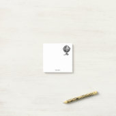  Wereldbol-lithograaftekening van de Wereld Post-it® Notes (Op bureau)