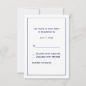 Wereldbol-lithograaftekenmarine RSVP Kaartje (Achterkant)