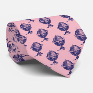  Wereldbol-lithograaftekenmarine Stropdas