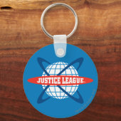 Wereldbol Logo Justice League Sleutelhanger (Voorkant)