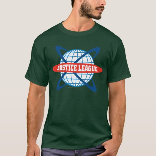 Wereldbol Logo Justice League T-shirt (Voorkant)