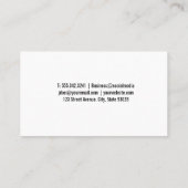 Wereldbol Logo | Zonnewind achtergrond Visitekaartje (Achterkant)