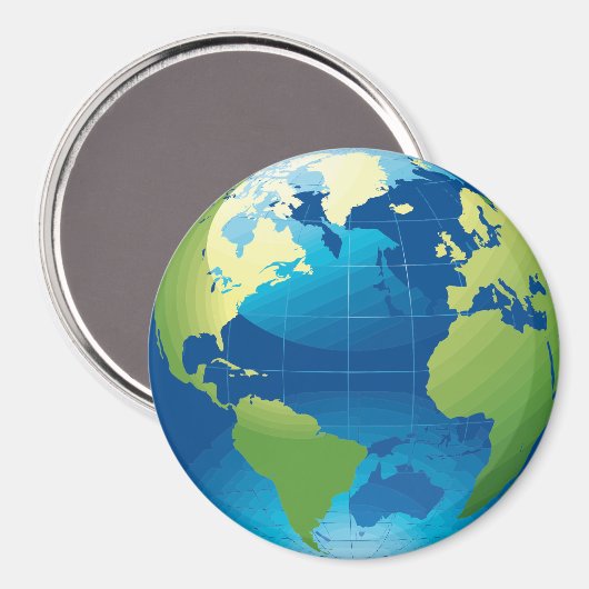 Wereldbol magneet (Voorkant / Achterkant)