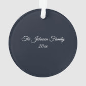 Wereldbol met kerstboomsneeuw ornament (achterkant)