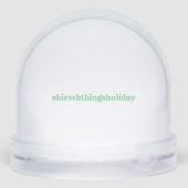 Wereldbol met kerstboomsneeuw sneeuwbol (Achterkant)