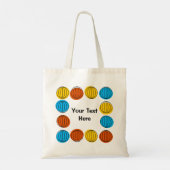 Wereldbol Multi 'Text' 2-side canvas tas (Achterkant)