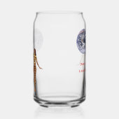 Wereldbol niet plat blikvorm glas (Rechts)