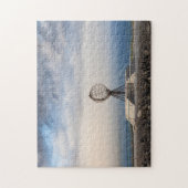 Wereldbol Noordkaap Noorwegen Legpuzzel (Verticaal)