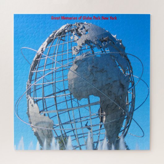 Wereldbol Park New York Jigzaag Puzzle Legpuzzel (Horizontaal)