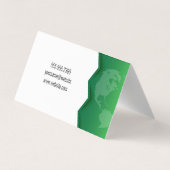 Wereldbol-pictogram | Groene aarde Visitekaartje (Achterkant)
