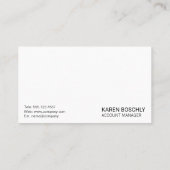 Wereldbol pictogram visitekaartje (Achterkant)