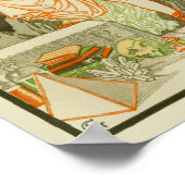 Wereldbol piramide voor vrouwelijke wetenschappers poster (Hoek)