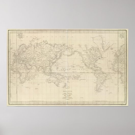 Wereldbol Poster (Voorkant)