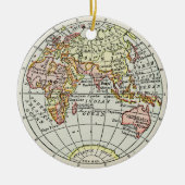Wereldbol reizen  voor Oost-Hemisphere Keramisch Ornament (Voorkant)