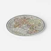 Wereldbol reizen  voor Oost-Hemisphere Papieren Bordje (Gekanteld)