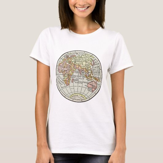 Wereldbol reizen  voor Oost-Hemisphere T-shirt (Voorkant)