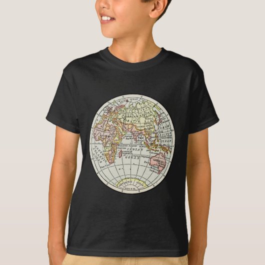 Wereldbol reizen  voor Oost-Hemisphere T-shirt (Voorkant)